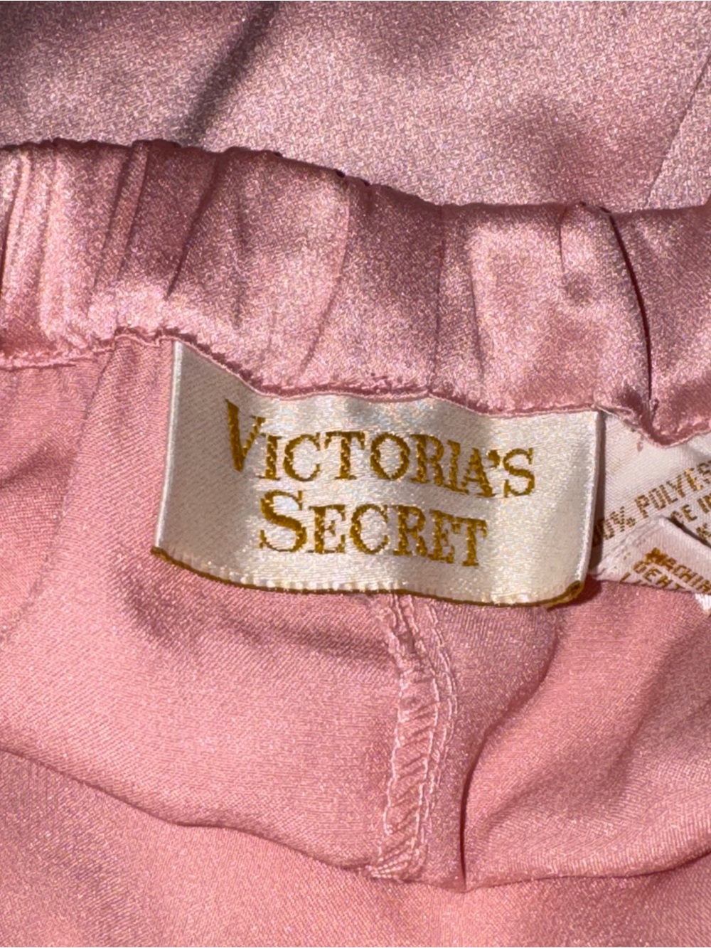 Gold Label Victoria Secret Pink Shorts Pajamas Loungewear Vintage Small